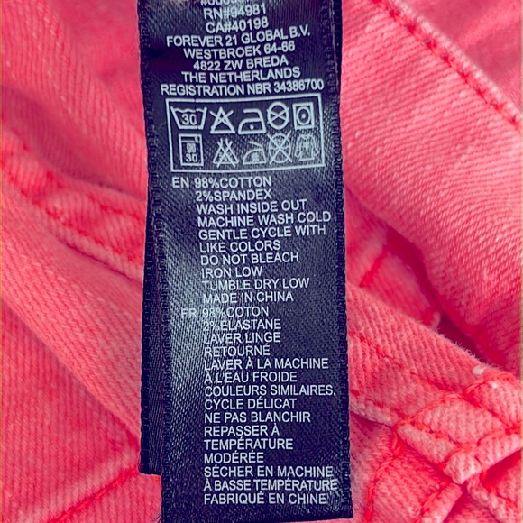 Forever 21 Neon Jeans Size 29 - Picture 6 of 6